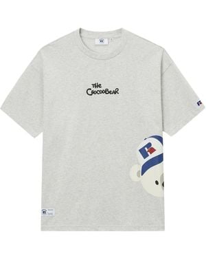 Chocoolate Printed T-Shirt - Grey