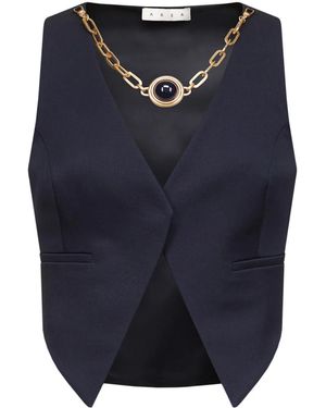 Area Weste Mit Schmucksteinen - Blau