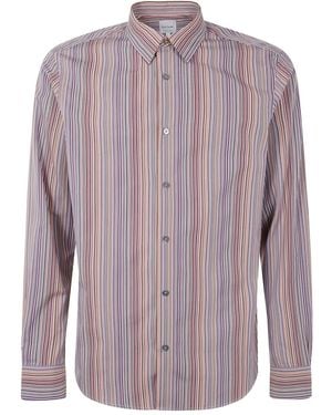Paul Smith Striped Shirt - Purple