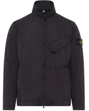 Stone Island Ultralight Nylon Stretch-Tc Overshirt - Blue
