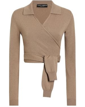 Dolce & Gabbana Dolce & Gabbana Wrap Jumper - Natural