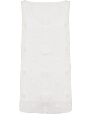 Clea Blusa Aria bordada - Blanco