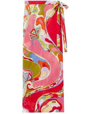 PUCCI プリント スカート - レッド