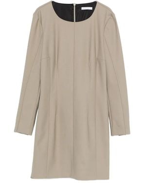 Patrizia Pepe Long Sleeve Dress - Natural