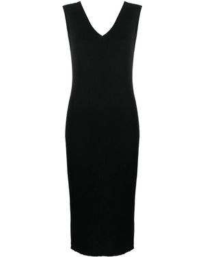 Moncler Knitted Midi Dress - Black