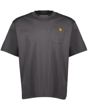 24PF new/sacai コットンジャージーTシャツ T-Shirt Gray MEN T-SHIRT | sacai Official Store サカイ オフィシャル
