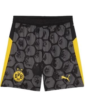 PUMA Borussia Dortmund Shorts Met Patroon - Grijs