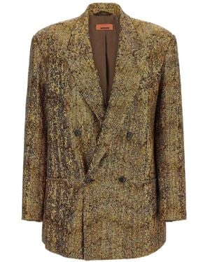 Missoni Blazer Croisé À Sequins - Métallisé