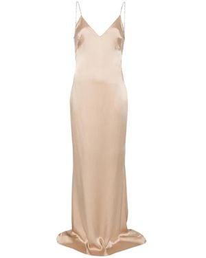 Tom Ford Crystal-Embellishment Maxi Dress - White