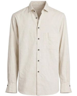 Ziggy Chen Chemise Boutonnée À Poche Poitrine - White