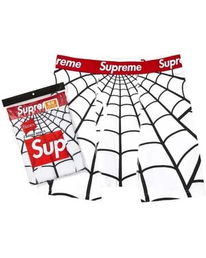 Supreme X Hanes Spider- Boxer Briefs (Set Of Two) - White