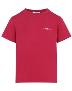 Givenchy T-Shirt Mit Logo-Print - Rot