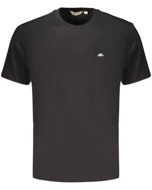 Ellesse Logo-Patch Cotton T-Shirt - Black