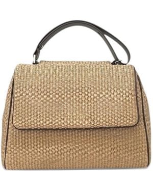 Orciani Medium Sveva Zanzibar Shoulder Bag - Metallic