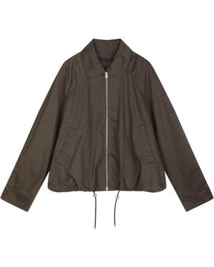 JNBY Raglan-Sleeve Denim Jacket - Brown