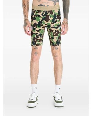 adidas X Bape Fb Camouflage Stripe Shorts - Green