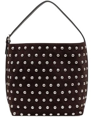 Liviana Conti Studded-Embellishment Shoulder Bag - Black