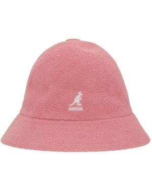 Kangol Logo-Patch Bucket Hat - Pink