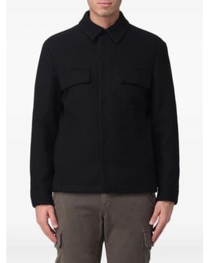 Premiata Sobrecamisa Con Bolsillos Con Solapa - Negro