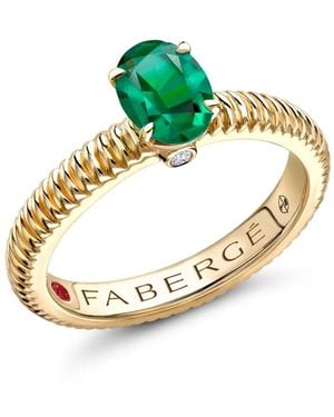 Faberge Colors Of Love エメラルド リング 18kイエローゴールド - メタリック