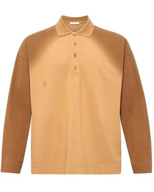 JW Anderson Long Sleeve Rugby Polo Shirt - Natural