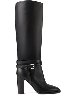 Ralph Lauren バックルストラップ ブーツ 90mm - ブラック