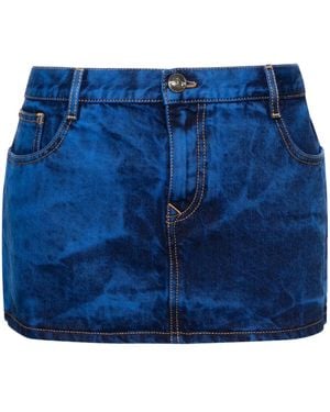 Vivienne Westwood Tie-Dye Denim Miniskirt - Blue