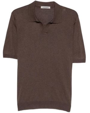 Fileria T-Shirt Pointelle - Marron