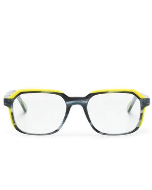 Face A Face Echoes 2 Square-Frame Glasses - Blue