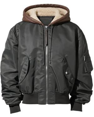 JW Anderson Hooded Bomber Jacket - Black