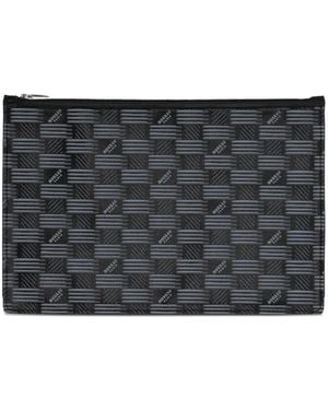 Moreau Mittelgroße 1882 Gewebte Clutch Mit Reißverschluss - Grau