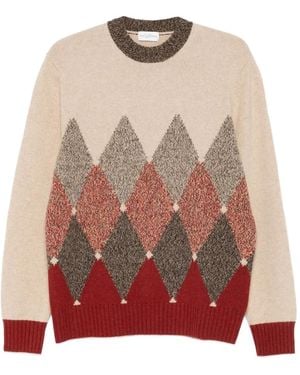Ballantyne Argyle-Knit Jumper - Multicolour