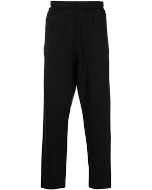 Stone Island Straight-Leg Track Trousers - Black