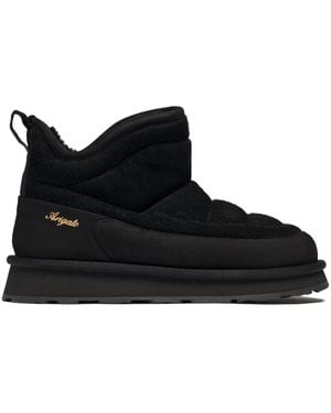 Axel Arigato Padded Leather Boots With Sole - Black