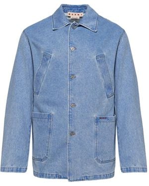 Marni Denim Shirt Jacket - Blue
