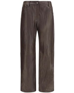 Magda Butrym Straight-Leg Trousers - Brown