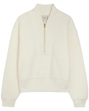 Varley Mumford Zip Jumper - White