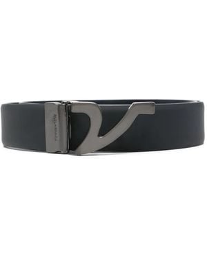 Paul & Shark Leather Belt - White