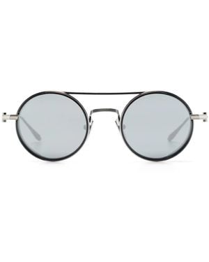 Akoni Round-Frame Sunglasses - Metallic