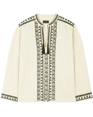 Alanui Tassel-detail Shirt - Natural