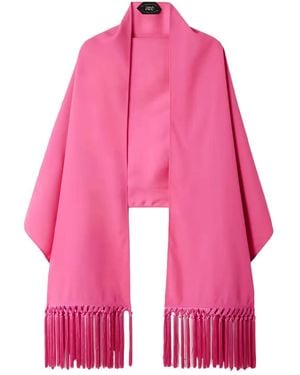 ‎Taller Marmo Sciarpa Con Frange - Rosa