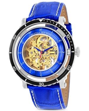 Christian Van Sant Dome 45Mm Watch - Blue