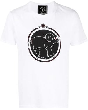 Swarovski T-Shirt Ariete Con Cristalli - Bianco