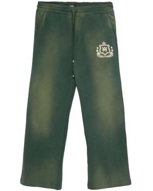 Amiri Crest-Embellished Track Pants - Green