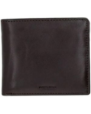 AllSaints Delph Logo-Debossed Leather Wallet - Black