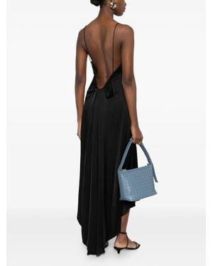 alice olivia augusta open back maxi dress AUGUSTA OPEN BACK MAXI DRESS in BLACK