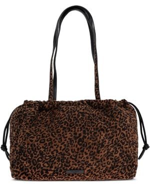 Kurt Geiger Sac Cabas Matelassé Kensington À Imprimé Léopard - Marron