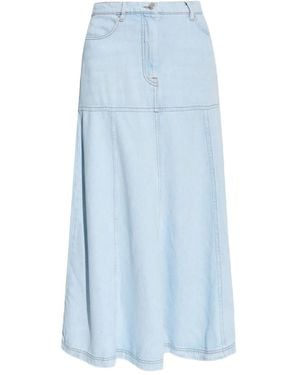 Munthe Tuxya Denim Maxi Skirt - Blue