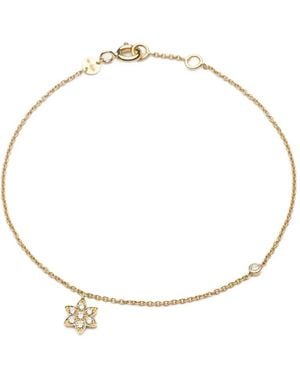 We by WHITEbIRD Bracelet Clarisse Flower Serti De Diamants - Metallic
