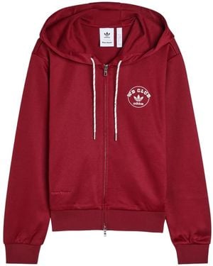 adidas X Wales Bonner Logo-Print Hoodie - Red